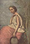 Jean-Baptiste-Camille Corot La Zingara Spain oil painting artist